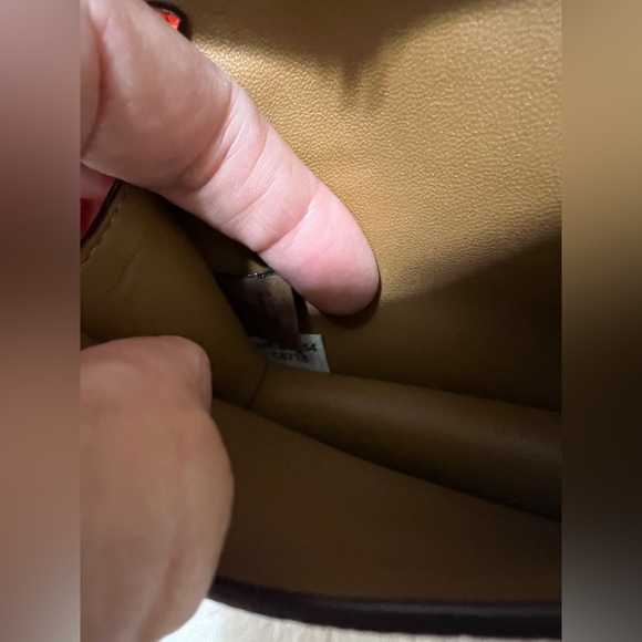 Coach Orange Crossbody Bag with Gold Chain Half-Flap Card Case - Picture 9 of 15